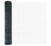 GHVBNMF Euroclôture verte - 1,6 x 50 m - Kit complet avec poteaux pour | Clôture de jardin résistante aux intempéries en acier revêtu par pulvérisation et PVC pour terrasses et terrasses