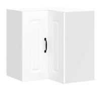 GHVBNMF Kalmar Armoire de cuisine d'angle suspendue en bois Blanc 57 x 57 x | Armoire d'angle murale pour cuisine et garde-manger, crée beaucoup d'espace de rangement sur 57 x 57 x 60 cm et supporte