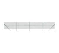 GHVBNMF Kit complet de clôture en treillis vert 1,6 x 10 m | Clôture métallique polyvalente pour jardin, terrain et enclos pour animaux. Matériau galvanisé robuste avec couche de PVC