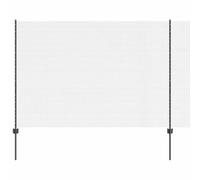 GHVBNMF Kit complet de clôture métallique avec poteaux, 10 x 1,5 m, grise | Délimitation modulaire pour terrasse et jardin : le kit en acier robuste offre une protection visuelle et des structures