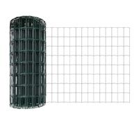GHVBNMF Kit de clôture en fil métallique vert avec poteaux - 1,6 x 50 m | Kit de clôture de jardin pratique - Solution complète pour jardin, terrasse et délimitation des terrains - Aspect vert
