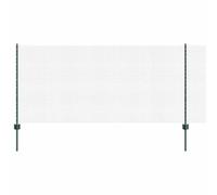 GHVBNMF Kit de clôture en treillis avec poteaux d'extérieur - 10 x 1 m | Kit complet de clôture de jardin modulaire en acier revêtu par pulvérisation et PVC pour une délimitation flexible sur la