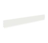 GHVBNMF Lot de 10 bordures de pelouse - 103 x 15 cm - En acier - Blanc | Bordure de tonte malléable en métal revêtu pour une séparation claire dans le jardin avant, sur les parterres de fleurs et