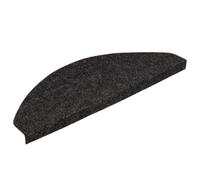 GHVBNMF Lot de 15 tapis d'escalier autocollants Anthracite 65 x 22,5 cm | Protection d'escalier insonorisée avec bord d'angle pour couloir et escalier. Protège efficacement les marchepieds contre