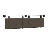 GHVBNMF Lot de 2 têtes de lit murales, en cuir synthétique, rembourrées | Tête de lit rembourrée suspendue pour chambre à coucher et chambre d'amis. Avec garniture de bouton, rail en métal et sangle