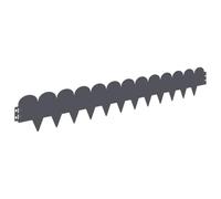 GHVBNMF Lot de 20 bordures de pelouse en acier anthracite 103 x 15 cm | Bords en métal revêtu par pulvérisation pour allée de jardin, bordure de pelouse et parterre de plantes. Résistant aux