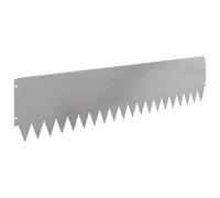 GHVBNMF Lot de 20 bordures de pelouse en acier argenté 103 x 25 cm | Bord de coupe flexible en acier revêtu par pulvérisation pour des délimitations propres dans le jardin