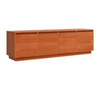GHVBNMF Meuble TV bas marron 156 x 37 x 45 cm en bois | Élégant meuble phono à 4 portes pour salon et chambre à coucher, grand espace de rangement pour appareils multimédias et
