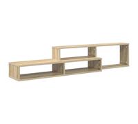 GHVBNMF Meuble TV mural à suspendre en bois 150 x 25 x 28,5 cm | Surface mate de style simple pour le salon et la chambre à coucher, offre de la place pour les récepteurs et la décoration.