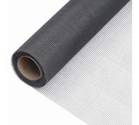 GHVBNMF Moustiquaire en fibre de verre - 80 x 1000 cm - Gris | Toile en fibre de verre grise découpable pour fenêtres et portes dans le salon ou le balcon. Rouleau robuste pour le