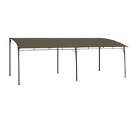 GHVBNMF Pergola - 6 x 3 x 2,55 m - Auvent de jardin - Toit de terrasse | Protection solaire généreuse en tissu avec structure en acier revêtu par pulvérisation pour jardin et terrasse.