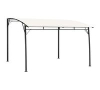 GHVBNMF Pergola - Auvent de terrasse - Protection solaire - En métal | Auvent robuste de 3 x 3 x 2,55 m en acier revêtu par pulvérisation avec toit en tissu pour jardin, terrasse et fêtes en plein