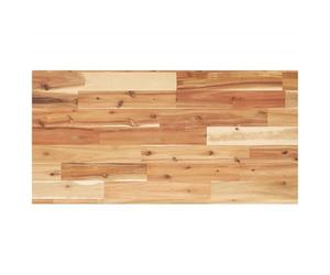 GHVBNMF Plateau de lavabo 120 x 40 x 2 cm en bois massif d'acacia huilé | Console rustique et plateau robuste en bois d'acacia naturel avec couche de protection pour salle de bain et atelier.