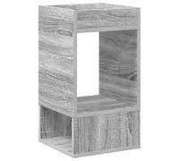 GHVBNMF Table d'appoint gris Sonoma 30 x 30 x 56 cm en bois | Table de chevet et table de canapé compacte pour le salon et la chambre à coucher avec une grande surface de rangement effet