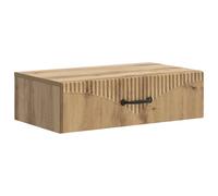 GHVBNMF Table d'appoint murale en chêne Artisan 59 x 34,5 x 17 cm | Armoire suspendue compacte en bois avec tiroir. Console murale peu encombrante pour chambre et couloir.