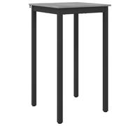 GHVBNMF Table mange-debout avec pieds en métal - 60 x 60 x 105 cm | Table de bar compacte pour cuisine et salle à manger avec plateau en bois solide et cadre en métal robuste.