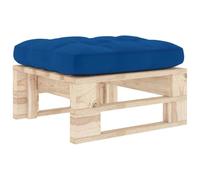 GHVBNMF Tabouret de jardin en bois de pin avec coussin 60 x 60 cm Table | Tabouret en bois polyvalent avec rembourrage pour balcon, terrasse et jardin. Étend votre canapé modulaire en ottoman.