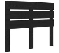 GHVBNMF Tête de lit en bois aspect chêne noir, 123 x 3 x 100 cm | Panneau mural rectangulaire au look minimaliste pour la chambre à coucher, facile d'entretien et facile à monter.