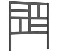 GHVBNMF Tête de lit grise 81 x 4 x 104 cm en bois massif de pin rustique | L'élégante planche d'appui en bois véritable gris met en valeur votre chambre et s'adapte parfaitement aux lits sans tête de