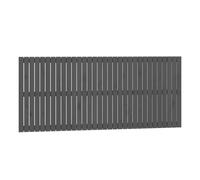 GHVBNMF Tête de lit murale en bois massif de pin gris 204 x 3 x 90 cm | Panneau mural rustique en pin gris pour chambre à coucher. Offre un soutien dorsal confortable lorsque vous lisez au lit.