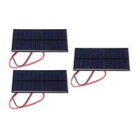 Ghzste Panneau Solaire en Polysilicium 6 V 1 W pour Projets Solaires, 3 | Encapsulé époxy, Compact 110 X 60 Mm, étanche, Idéal pour les Lampes Solaires de Pelouse, les Chargeurs de Téléphone et les