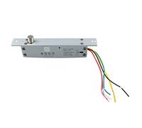 Ghzste Serrure à Pêne électrique DC 12 V 5 Lignes, Serrure de Porte à Pêne Dormant étroit avec Affichage LED temporisé pour Contrôle D'accès D'entrée, de Porte (Verrouillage de la mise hors tension)
