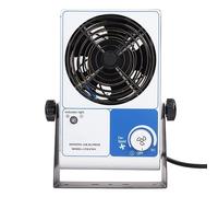 Ghzste Ventilateur à ionisation de bureau - Élimination de la poussière antistatique industrielle - Ventilateur ioniseur ESD réglable pour lignes de production (prise européenne 220-240 V)