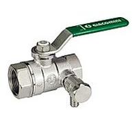 Giacomini boisseau sphérique match0 R250WS 250SX144 3/4 ", avec drain, poignée verte