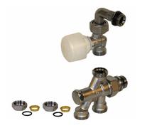 Giacomini - Robinet 4 voies R436/2TG 1/2 x 18 - GIACOMINI : R436IX053