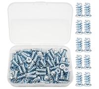 GIAK 100 Vis Euro Vis de Charniere Vis | Coulisse 6.3 x 13mm avec Tête Fraisée pour Assemblage Meubles Panneaux Particules et MDF