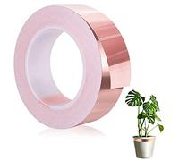 GIAK Ruban Adhésif en Cuivre 20 mm x 20 m EMI Ruban de Cuivre Conducteur pour Blindage EMI Vitrail Circuits Papier Réparation Electrique Soudure Répulsif d'insectes