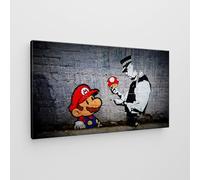 Giallobus - Impression sur toile - Banksy - - Toile standard - 140x80-08 - Super Mario - Tableaux modernes pour la maison