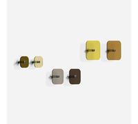 Giallobus - Porte Manteau Mural - Hello Color 05 - Kit 6 pz - Verre Acrylique - Kit 6 pcs. - Palette Colours 05 - Patères et Accessoires muraux décoratifs