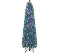 Giantex Arbre de Noël Lumineux en PVC à Fibre Optique avec Base en Fer, Vert, (180 cm) vert G