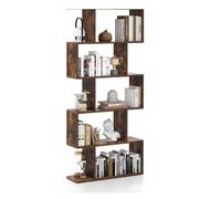 GIANTEX Bibliothèque à 5 niveaux - Style Industriel - Étagère de rangement pour Salon, Chambre, Bureau - 70 x 23,5 x 158 cm -