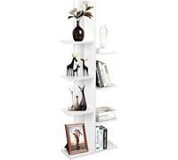 Giantex Bibliothèque à 8 Niveaux, Étagère de Rangement pour Enfants/Adultes, Blanc Blanc G