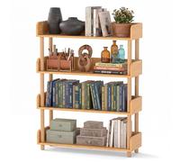 GIANTEX Bibliothèque Étagère Rangement en Bois (80 x 24 x 102 cm)