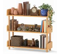 GIANTEX Bibliothèque Étagère Rangement en Bois (80 x 24 x 74 cm)