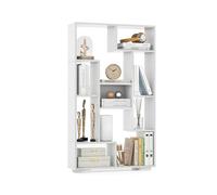 Giantex Bibliotheque sur Pied, 9 Compartiments Ouvert, Large Base Robuste, Etagere Bibliotheque, 2 Dispositifs Anti-Basculement, Meuble Case pour Salon, Bureau, 70 x 20 x 120 cm, Blanc