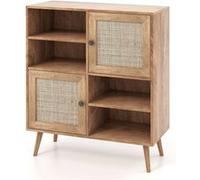 Giantex Buffet Cuisine, Meuble de Rangement, Pieds en Bois Massif, 80x29,5x97 cm, Marron G