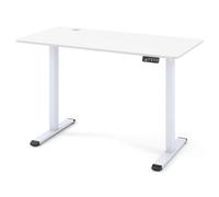 GIANTEX Bureau d'ordinateur électrique 120 x 60 cm, hauteur réglable 73-118 cm, crochet latéral pour écouteurs, fonction mémoire, table de travail pour bureau, chambre