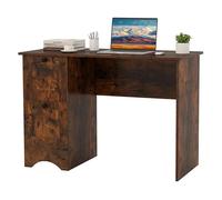 GIANTEX Bureau Informatique Multifonctionnel avec 2 Tiroirs, Table d’Ordinateur pour Travail, Étude, Jeux, 109 x 50 x 75 cm, Brun
