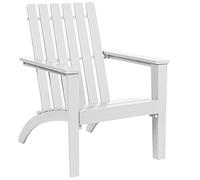 GIANTEX Chaise Adirondack de Jardin Extérieur, Fauteuil Adirondack en Bois d'Acacia, Chaise Extérieur Terrasse Charge 160 KG, pour Jardin, Balcon,Piscine (Noir)