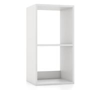 GIANTEX Étagère à Livres avec 2/3/4/6 Compartiments Ouverts, Bibliothèque Compacte, Modulable, avec Protection Anti-basculement, Étagère Modulaire Moderne pour Salon, Studio, Blanc (35 x 33 x 69,5 cm)