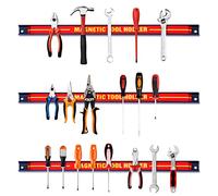GIANTEX Lot de 3 Barres Magnétiques pour Outils, Barre Aimantée Puissant, Porte-Outils Mural pour Maison Garage Atelier (Lot de 3)