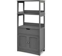 Giantex Meuble de Rangement avec Tiroir et Etagère, Buffet de Cuisine 32,5x60x122 cm, Gris Gris G