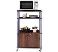 Giantex Meuble de Rangement, Etagère de Cuisine, Service Micro-ondes, Couleur de Café G
