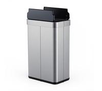 GIANTEX Poubelle Automatique de 60 L- Acier Inoxydable- Capteur de Mouvement- Fermeture Douce- Salon, Bureau- 41x26,5x66 cm, Argent