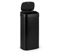 GIANTEX Poubelle Automatique de 68 L- 2 Compartiments- Capteur de Mouvement- Fermeture Douce- Cuisine, Bureau- 40x30x78cm- Noir