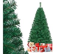 GIANTEX Sapin de Noël Artificiel 150 cm, Arbre de Noël Décoration Intérieur en PVC avec 350 Branches, Support en Métal, Arbre Décoratif pour Maison, Bureau, Apparence Réaliste